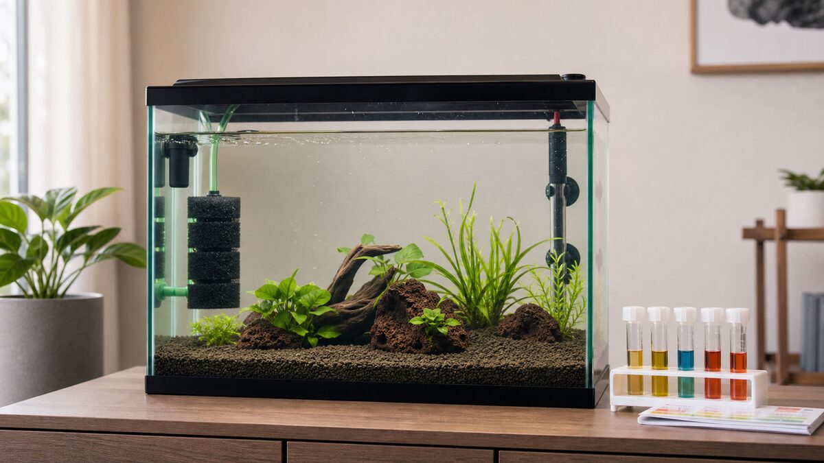 54 L aquarium during cycling
